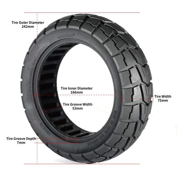 10x2.75 Solid Rubber Tire